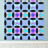 Blume und Muster Leinwanddruck (Insitu (Holzboden))