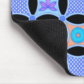 Blume und Muster Mousepad (Ecke)