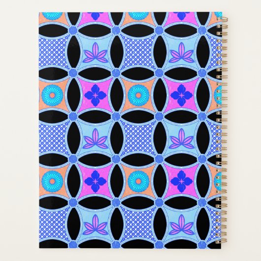 Blume und Muster Planer (Rückseite)