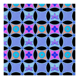 Blume und Muster Poster