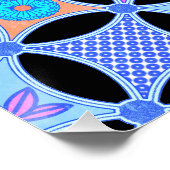 Blume und Muster Poster (Ecke)