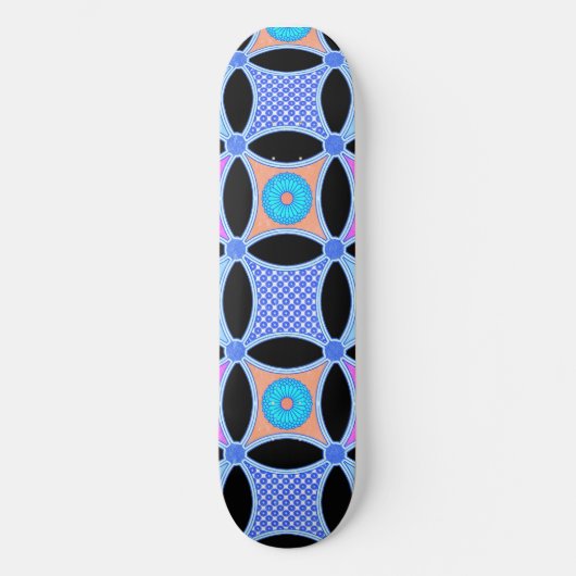 Blume und Muster Skateboard (Vorderseite)