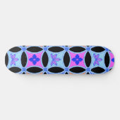 Blume und Muster Skateboard (Horizontal)