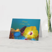 Blume und Muttertag der Kerze Karte (Vorderseite)