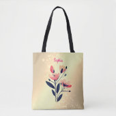 Blume und Name des Goldes Gradient Tasche (Vorderseite)