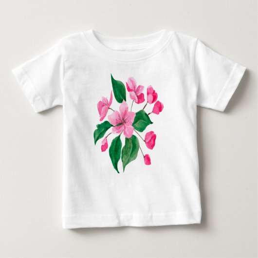 Blume und Natur Baby T-shirt (Vorderseite)