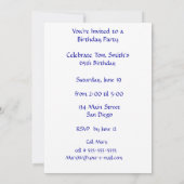 Blume und Nebel 65. Geburtstag Einladung (Rückseite)