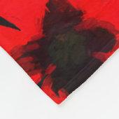 Blume und Nelken Fleecedecke (Ecke)