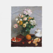 Blume und Obst, Henri Fantin-Latour Fleecedecke (Vorderseite)