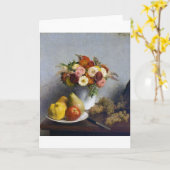 Blume und Obst, Henri Fantin-Latour Karte (Gelbe Blume)