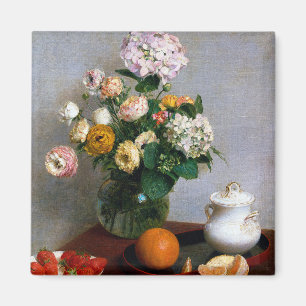 Blume und Obst, Henri Fantin-Latour Magnet