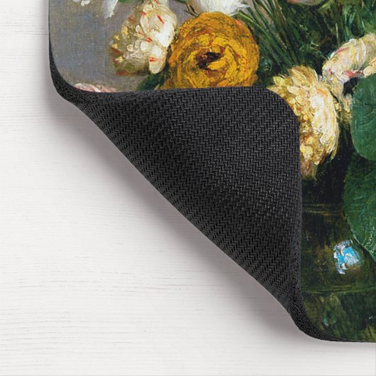 Blume und Obst, Henri Fantin-Latour Mousepad (Ecke)