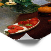Blume und Obst, Henri Fantin-Latour Poster (Ecke)
