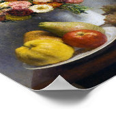 Blume und Obst, Henri Fantin-Latour Poster (Ecke)