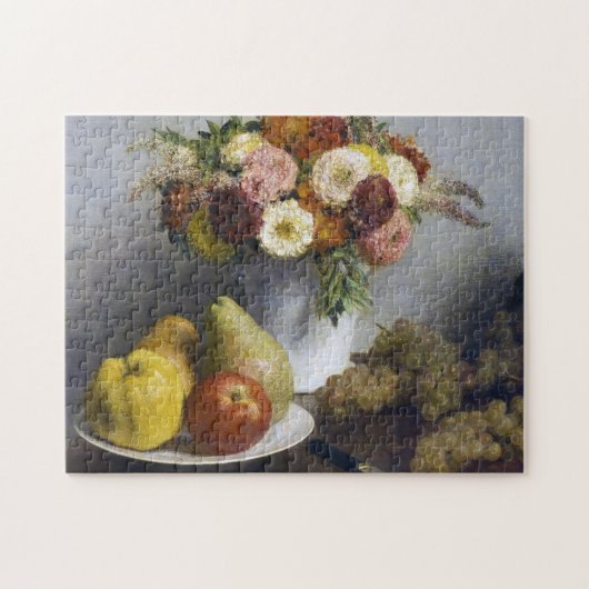 Blume und Obst, Henri Fantin-Latour Puzzle (Horizontal)