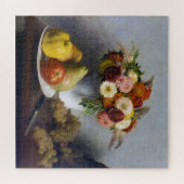 Blume und Obst, Henri Fantin-Latour Puzzle (Horizontal)