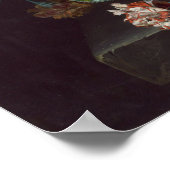 Blume und Obst - Jan van Huysum Kunstposter Poster (Ecke)