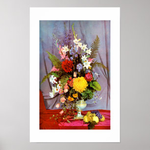 Blume und Obst Poster