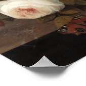 Blume und Obst - Severin Roesen Kunstposter Poster (Ecke)