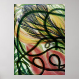 Blume und Obst von Georgiana Houghton Poster