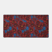 Blume und Orangenkäfer Schreibtischunterlage (Vorderseite)