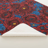 Blume und Orangenkäfer Sherpadecke (3/4)