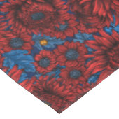 Blume und Orangenkäfer Tischdecke (Schrägansicht)