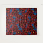 Blume und Orangenkäfer Wandteppich (Vorderseite (Horizontal))