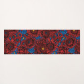 Blume und Orangenkäfer Yogamatte (Rückseite (Horizontal))