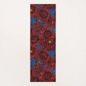 Blume und Orangenkäfer Yogamatte (Rückseite)