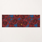 Blume und Orangenkäfer Yogamatte (Vorderseite (Horizontal))