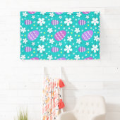 Blume und Ostereier-Ostermuster Niedlich Banner (Insitu)