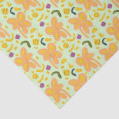 Blume und Ostermuster - leicht Seidenpapier (Ausschnitt)