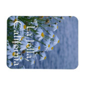 Blume und Ozean in La Jolla, Kalifornien Magnet (Horizontal)