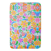Blume und Paisley Badematte (Vorderseite Vertikal)