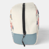 Blume und Pariser Reisemuster des Eiffelturms Waschbeutel (Rechts)