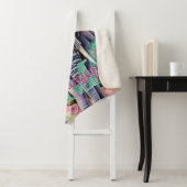 Blume und Personalisierter Elefantenname Sherpadecke (Beispiel)