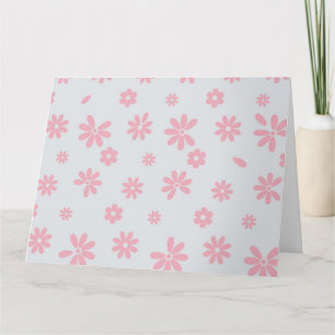 Blume und Petalen 12 Dankeskarte