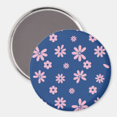 Blume und Petalen 13 Magnet (Vorderseite/Rückseite)