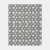 Blume und Petalen 2 Fleecedecke (Vorderseite)