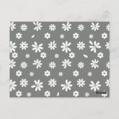 Blume und Petalen 2 Postkarte (Rückseite)