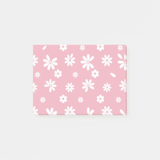 Blume und Petalen 3 Post-it Klebezettel (Vorderseite)