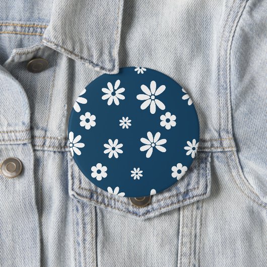 Blume und Petalen 4 Button (Beispiel)