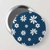 Blume und Petalen 4 Button (Vorne & Hinten)