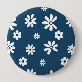 Blume und Petalen 4 Button (Vorderseite)