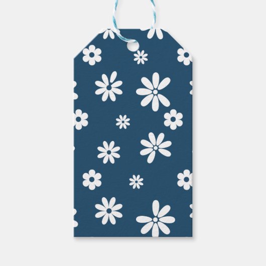 Blume und Petalen 4 Geschenkanhänger (Vorderseite)