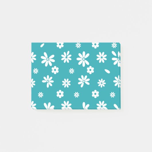 Blume und Petalen 5 Post-it Klebezettel (Vorderseite)