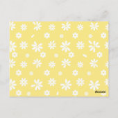 Blume und Petalen 6 Postkarte (Rückseite)