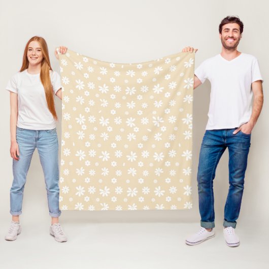 Blume und Petalen 7 Fleecedecke (Beispiel)