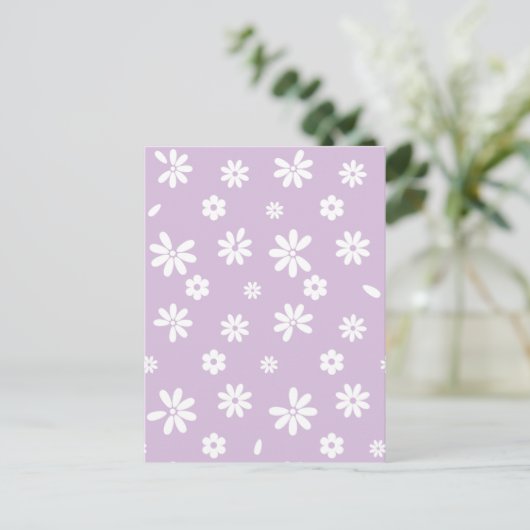 Blume und Petalen 9 Postkarte (Stehend Vorderseite)